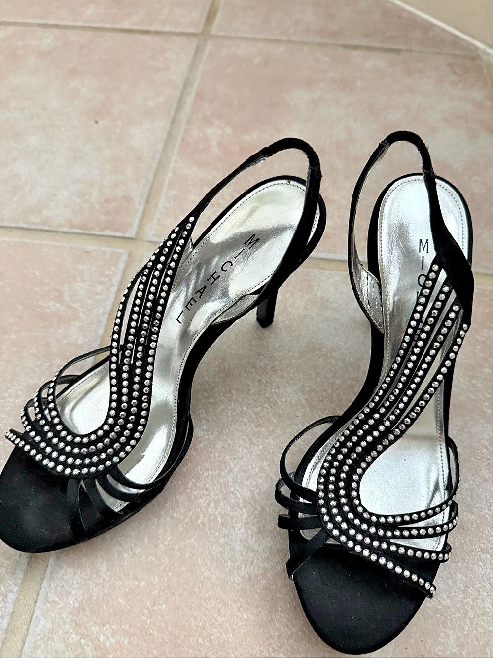 Michael Kors Embellished Black Heels Size 7M